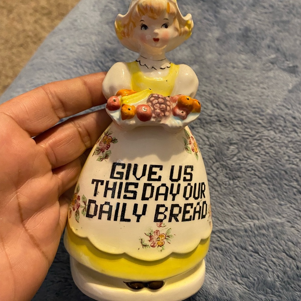 Vintage Table Napkin Holder Japan Dutch Girl MCM